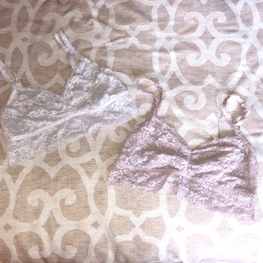 PINK by VS Lace Bralettes